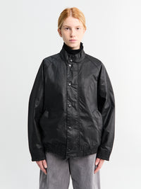 Barbour - Barbour Blouson Transport Wax Jacket in Black