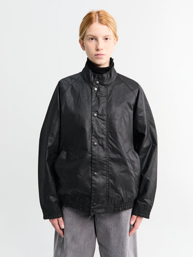 Barbour - Barbour Blouson Transport Wax Jacket in Black