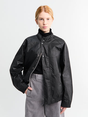 Barbour - Barbour Blouson Transport Wax Jacket in Black