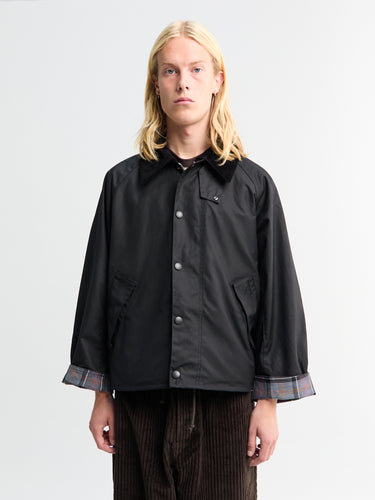 Barbour - Modified Transport Waxed Jacket in Black
