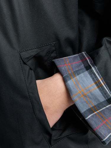 Barbour - Modified Transport Waxed Jacket in Black