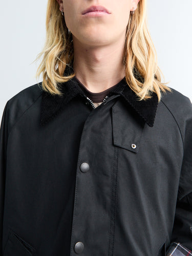 Barbour - Modified Transport Waxed Jacket in Black