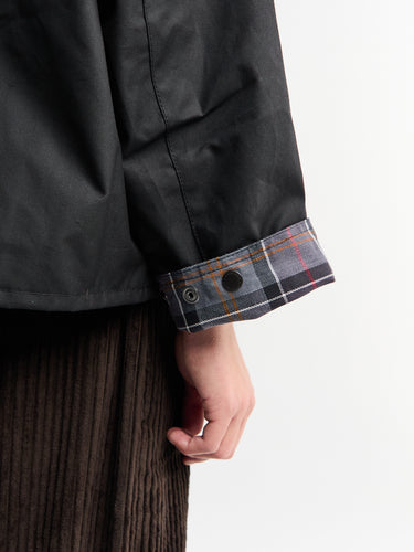 Barbour - Modified Transport Waxed Jacket in Black