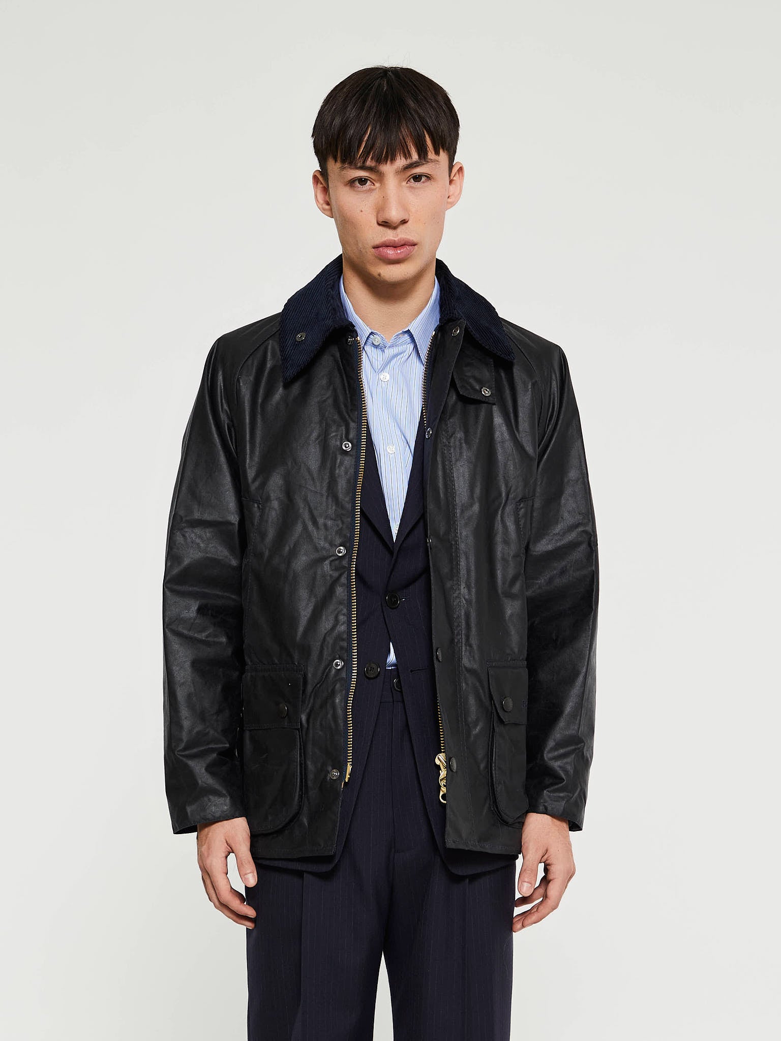 Bedale Wax Jacket in Navy