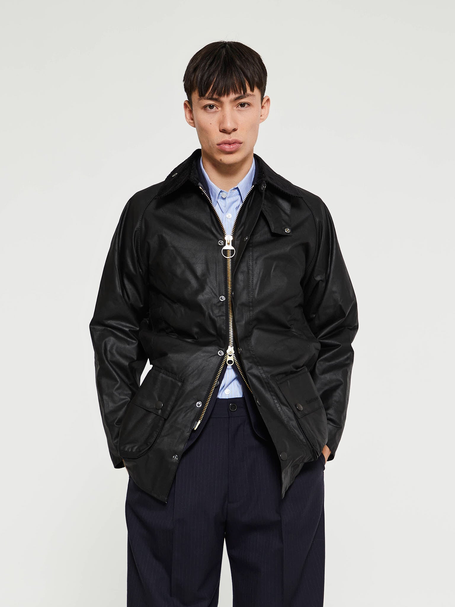 Beaufort Wax Jacket in Black