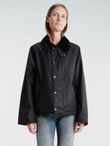Barbour - Modified Transport Waxed Jacket in Black