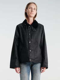 Barbour - Modified Transport Waxed Jacket in Black