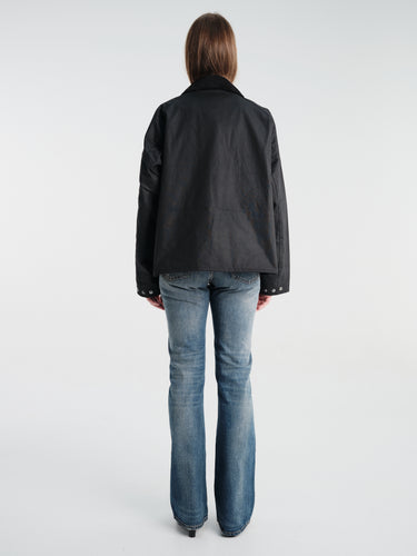 Barbour - Modified Transport Waxed Jacket in Black