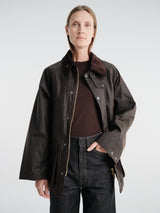 Barbour - OS Bedale Wax Jacket in Dark Brown