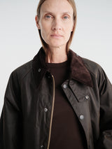 Barbour - OS Bedale Wax Jacket in Dark Brown