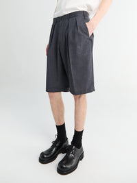 Beams Plus - Wool Shorts in Charcoal
