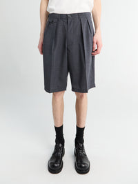 Beams Plus - Wool Shorts in Charcoal