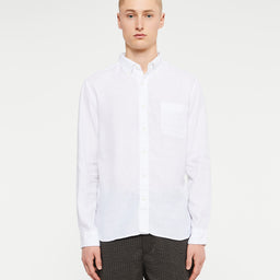 Awake NY - Coolmax Linen Shirt in White