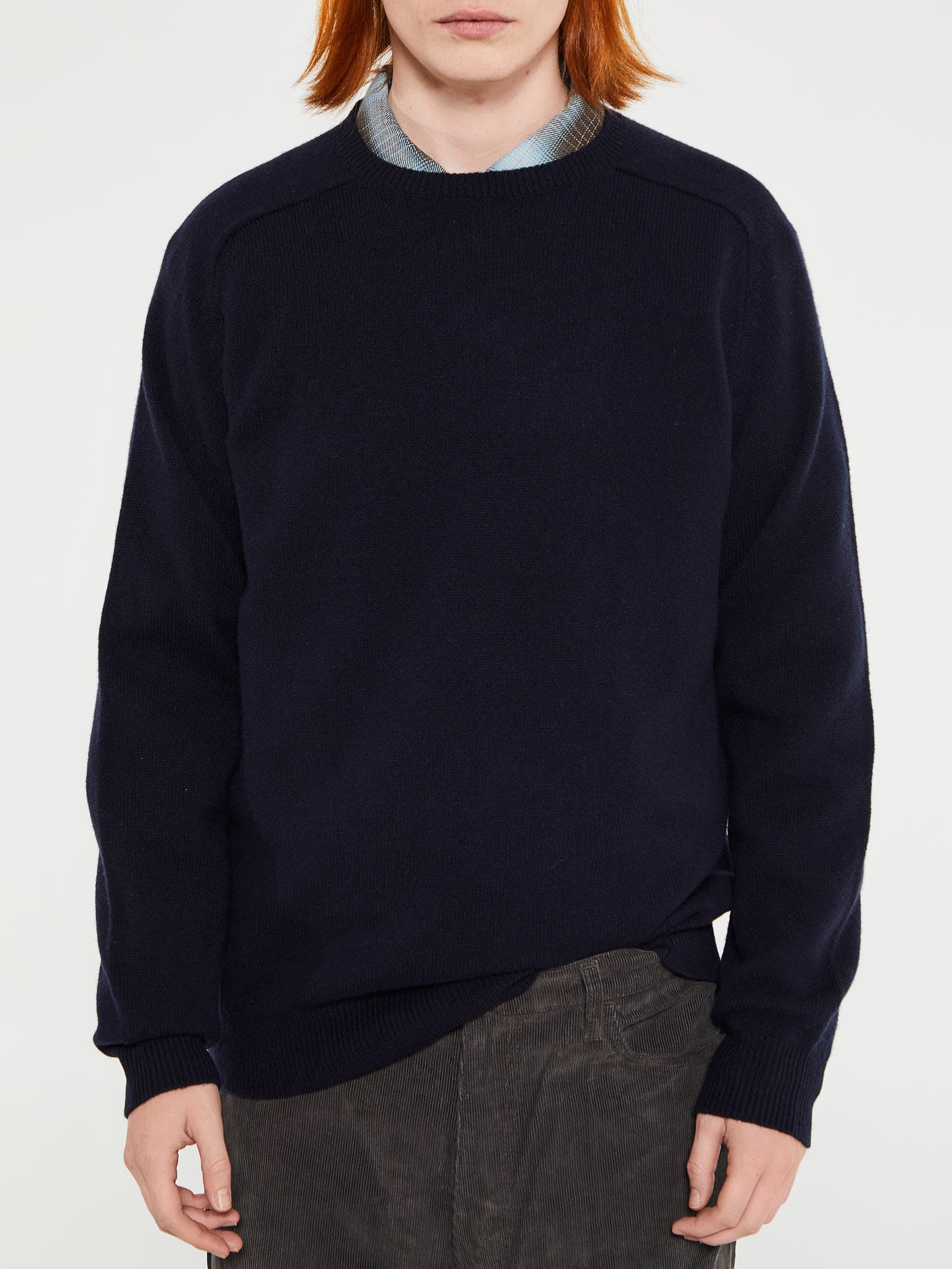 Beams Plus - 9G Crewneck in Navy