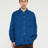 Beams Plus - Indigo Panama Double Gauze Shirt in Blue