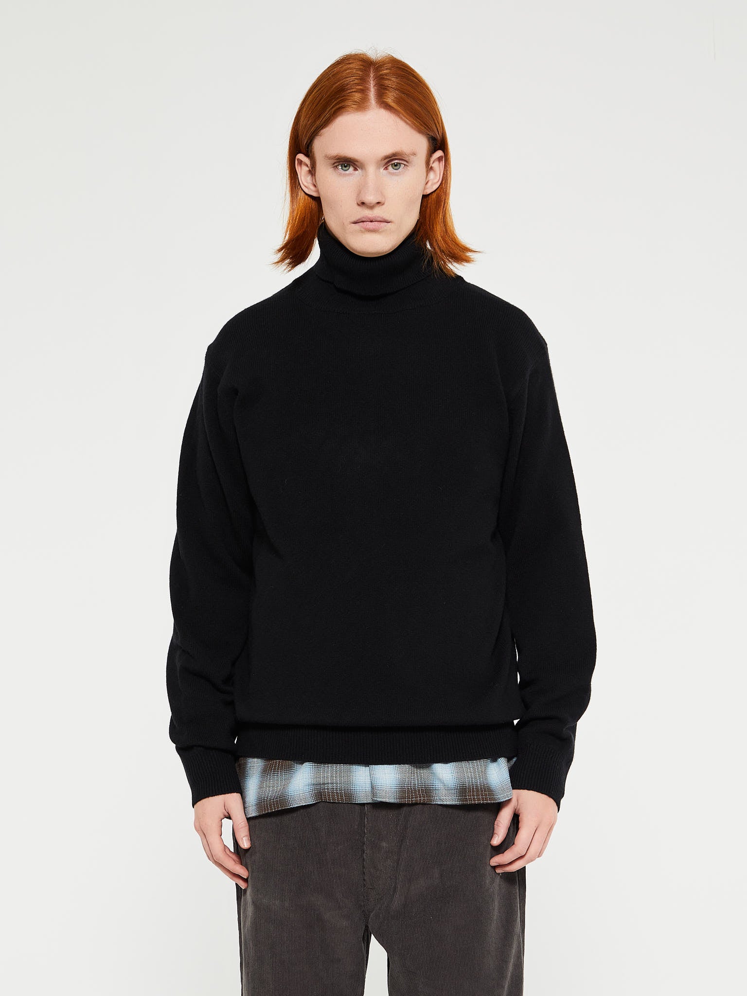 Beams Plus - 9G Turtleneck in Black