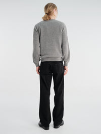 Beams Plus - Crew 9G Knit in Grey