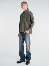 Beams Plus - Open B. D. Dobby Plaid in Green
