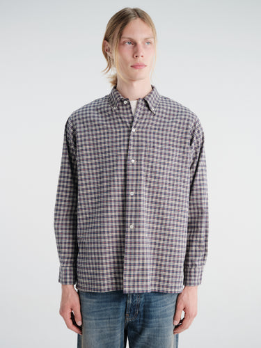 Beams Plus - Open B. D. Dobby Plaid in Navy