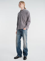 Beams Plus - Open B. D. Dobby Plaid in Navy