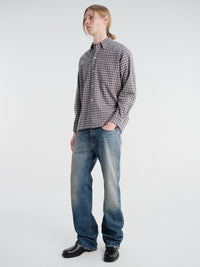 Beams Plus - Open B. D. Dobby Plaid in Navy