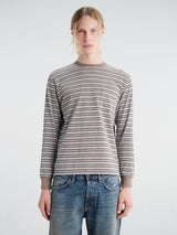 Beams Plus - Pocket Tee Multi Stripe in Brown