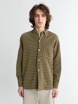 Beams Plus - Open B.D. Panama Plaid Double Face Shirt in Brown