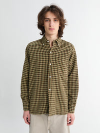 Beams Plus - Open B.D. Panama Plaid Double Face Shirt in Brown