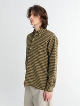 Beams Plus - Open B.D. Panama Plaid Double Face Shirt in Brown