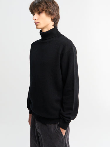Beams Plus - 9G Turtleneck in Black