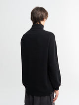 Beams Plus - 9G Turtleneck in Black
