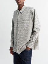Beams Plus - Dobby Plaid Shirt in White Plaid