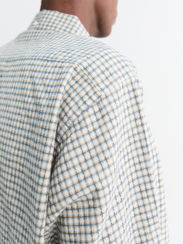 Beams Plus - Dobby Plaid Shirt in White Plaid