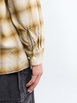 Beams Plus - Open Collar Ombre Shirt in Brown