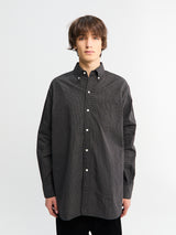 Beams Plus - B.D. Classic-fit Graph Plaid Shirts in Black