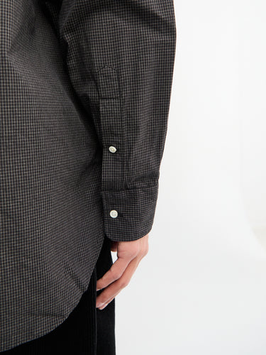 Beams Plus - B.D. Classic-fit Graph Plaid Shirts in Black