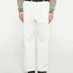 Beams Plus - Mil Trousers Herringbone in White