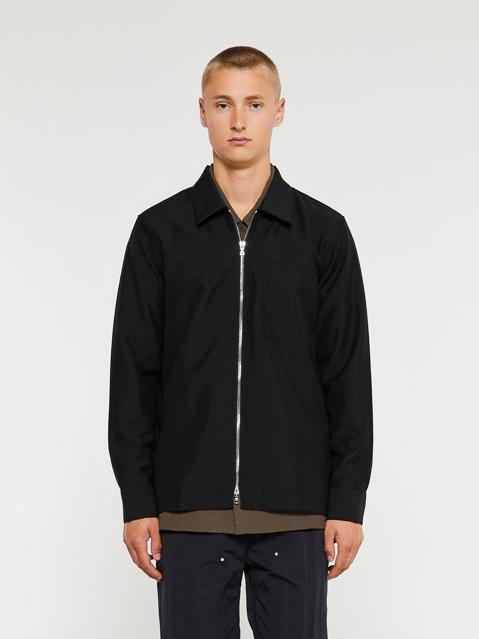 Berner Kühl - Zip Shirt Mohair in Black