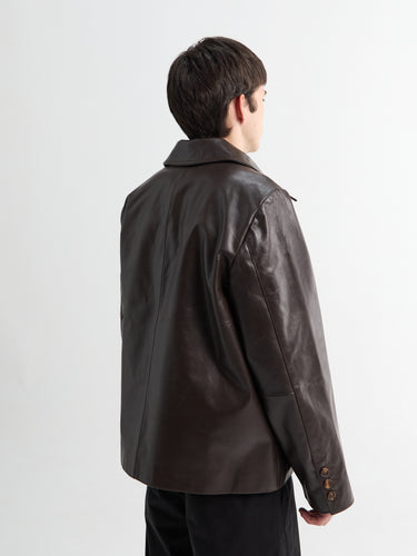 Berner Kühl - Blouson Leather Nappa in Brown