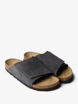 Birkenstock - Solana VL Suede Leather Shoes in Charcoal