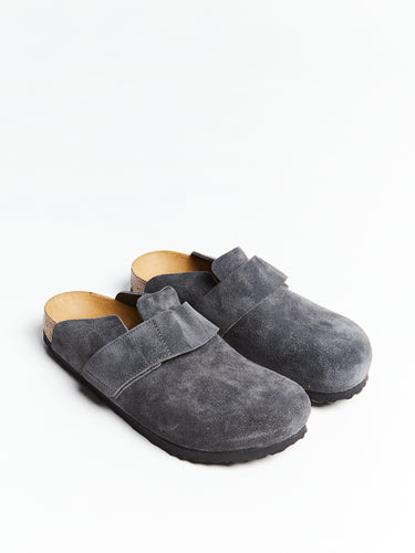 Loma Suede Leather Shoes in Charcoal
