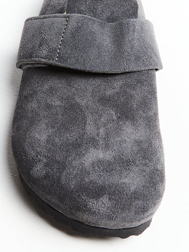 Loma Suede Leather Shoes in Charcoal