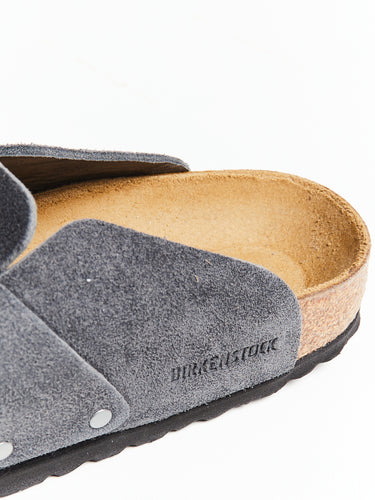 Loma Suede Leather Shoes in Charcoal
