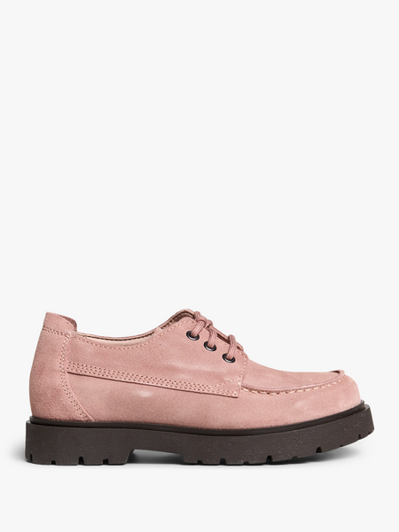 Birkenstock - Highwood Moc Lace Low Suede Leather Shoes in Pink