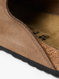 Birkenstock - Solana VL Suede Leather Shoes in Dark Tea