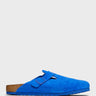 Birkenstock - Boston Suede Narrow Sandals in Ultra Blue