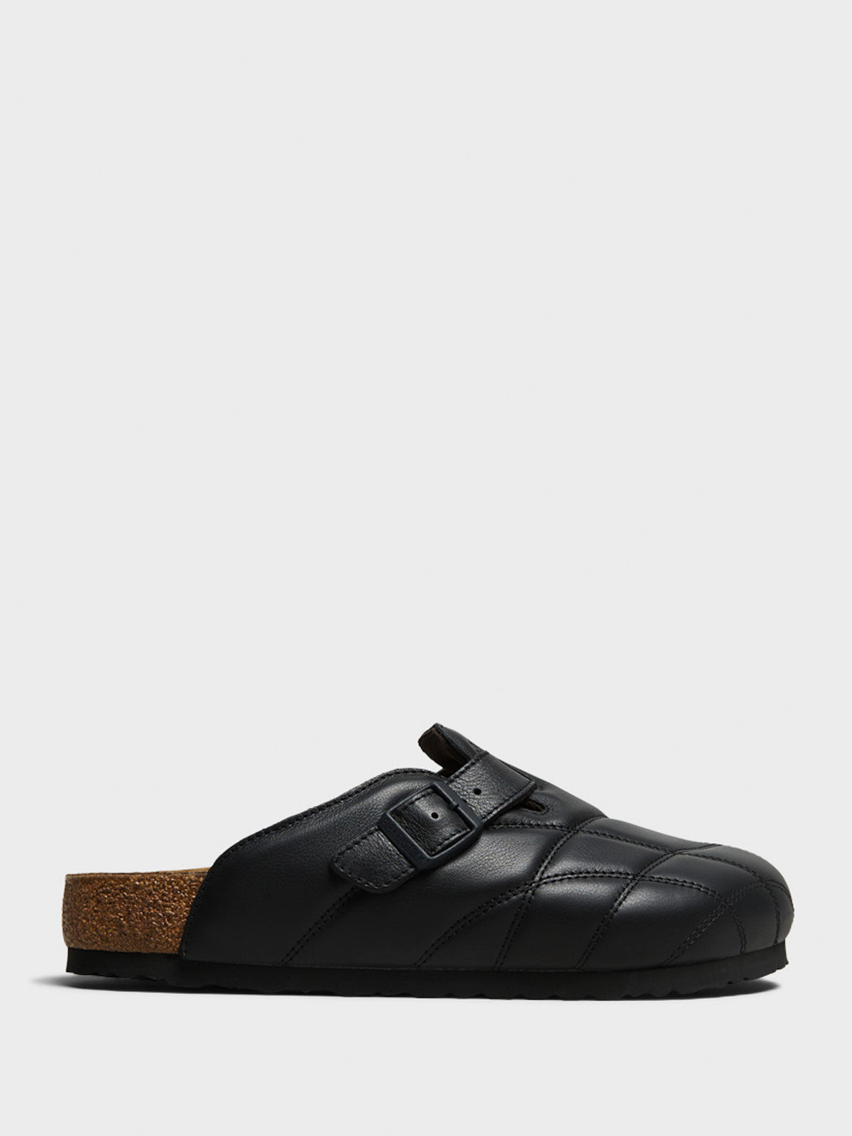 Birkenstock - Boston Quilted Leve Sandals in Black