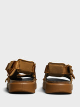 Birkenstock - Shinjuku Leather Sandals in Cork Brown