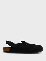 Birkenstock - Tokio II Suede Leather Sandals in Black