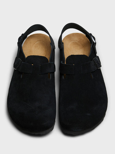 Birkenstock - Tokio II Suede Leather Sandals in Black